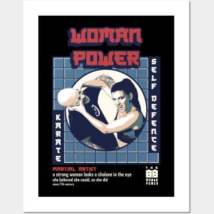 Woman Martial Artist - Karate Woman Posters and Art